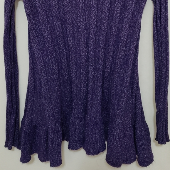 🍄2for20🍄 Lavender Rippled Cardigan, Long Sleeve - Picture 4 of 4